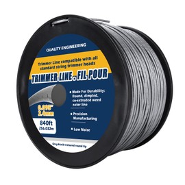 ZTTM Professional Grade Copolymer String Trimmer Line, Orange/Gray 0.095-Inch Diameter, 840-Foot Spool