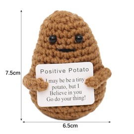 VNHATY A inspiring potato plush toy pocket hug gift creative plush gift suitable for family patients boyfriends and girlfriends