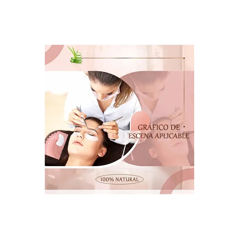 100 Parches De Hidrogel Para Ojos Extensiones De Pestañas