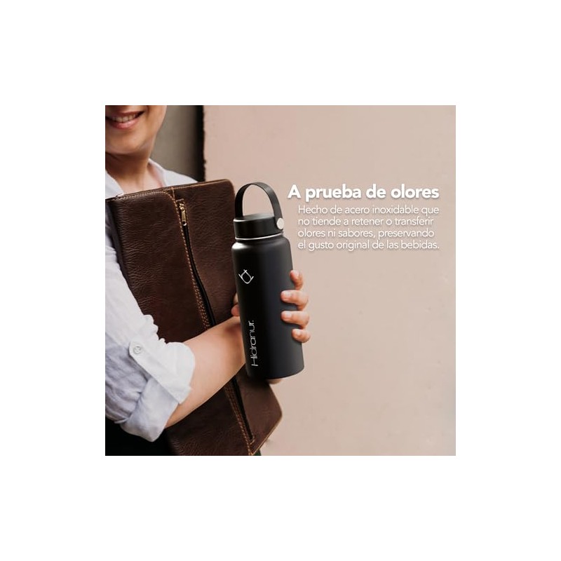 Termo Botella de Agua, Termo de Acero Inoxidable sin BPA,