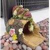Euiroet Funny Turtle Gutter Downspout Extender Statue, Outdoor Decor Sculpture