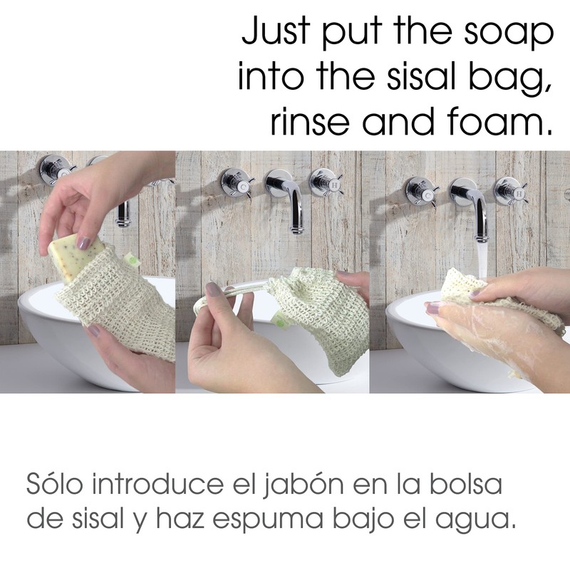 Vital Green Sisal Soap Bag – Multi Purpose Exfoliating Natural