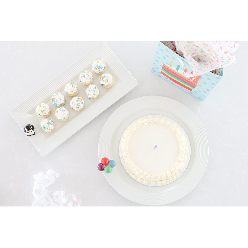 Nora Fleming Stoneware Bread Tray - Serving Platter for Appetizers,