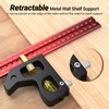 Combination Square, Preciva Carpenter Marking Gauge 45/90 Degrees with Bubble