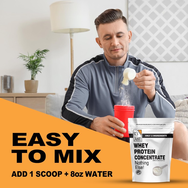 It's Just! - 100% Whey Protein Concentrate, Made in USA,