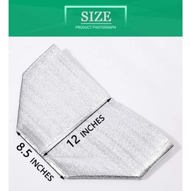 Bevisun Reusable Insulated Thermal Bags 13" X 8.5" X 12" Foil Insulated Bag Liner Pack of 4 Thermal Box Liners for Lunch Box Shopping Bag Insulation Lining Waterproof Insulation Package