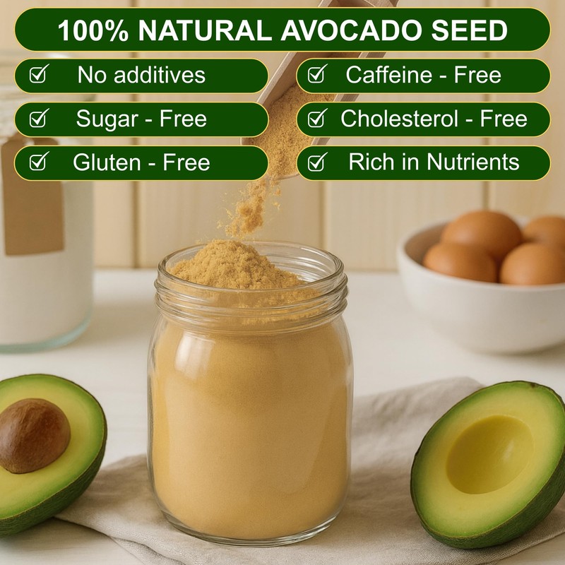 BOTAMONY Organic Avocado Seed Powder 7 oz, Pure Dehydrated Avocado