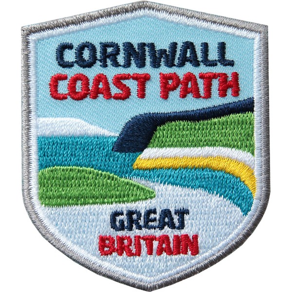2 x Cornwall Badges Embroidered 51 x 60 mm Cornwall