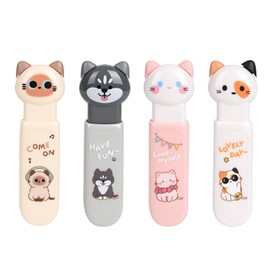 Cute Cat Correction Tape,3-Count Pack of Correction Tape, Easy to Use Applicator with Tear-Resistant Tape for Office or School Supplies (kawaii)