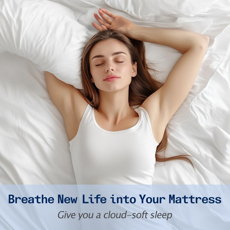 SOPAT Mattress Topper Queen Size Extra Thick Mattress Pad 8-21"