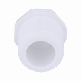 Charlotte Pipe 1/2" Plug Male Pipe Thread Fitting - Schedule 40 PVC Durable, Easy to Install, High Tensile and Sound Deadening for Home or Industrial Use (Single Unit)