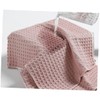 Baluue 1pc Ultra Absorbent Waffle Hair Towel Fast Drying Hair