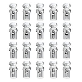 Wevdn 20 PCS Throttle Brake Cable Ends, 1/8" Stop Clamp Clutch Lock, Universal Clamps Repair Kit for Go Kart Motorcycle Scooter, Bike Accessories