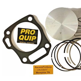 RacersProQuip Predator 224 236cc Flat Top Piston Kit +.080 (2.835) 72mm Bore 24hr Ship NEW USA