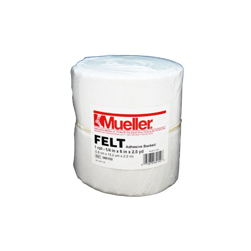 Mueller Orthopedic Felt - Adhesive backed - 1/4" x 6"