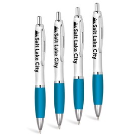 Set of 4 Aqua Ballpoint Pen - SALT LAKE CITY City Utah United States Travel Destination Keepsake Memory Modern Style #215890