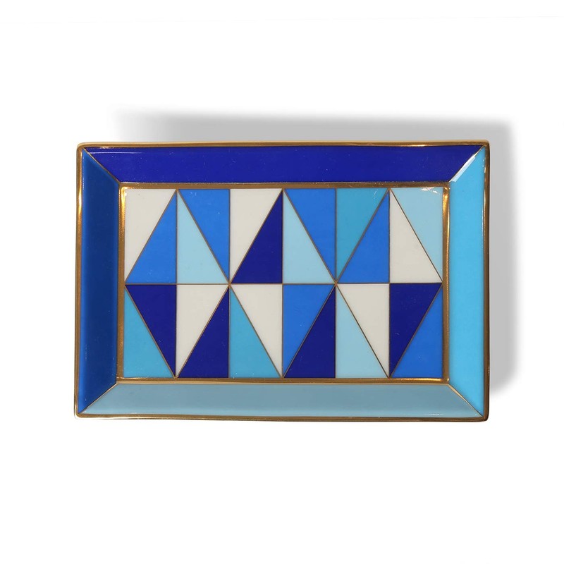 Jonathan Adler Sorrento Rectangular Trinket Bowl, Blue