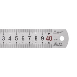 HARFINGTON Stainless Steel Ruler 16-inch/40cm Metal Rulers 1.14" Wide, Inch and Metric Graduation Straight Edge Measuring Tool