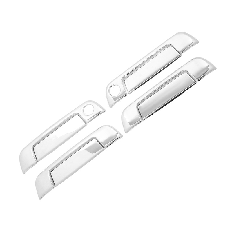 4 Sets Exterior Door Handle Cover ABS Chrome Weatherproof Replacement