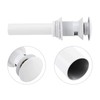 Daytesy Drain Stopper-Kitchen Bathroom Basin Sink White Coating Brass Pop