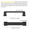 Asidrama 5 Pack 3.75 Inch(96mm) Matte Black Kitchen Cabinet Handles