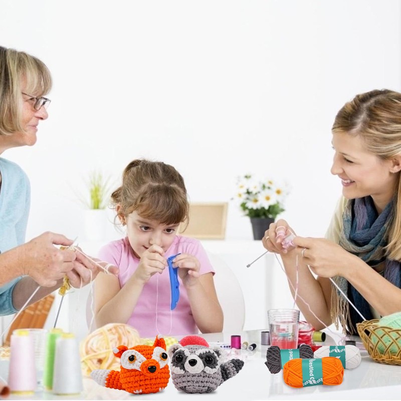 Outbit Crochet Set for Beginners, Complete Crochet Set with Step-by-Step