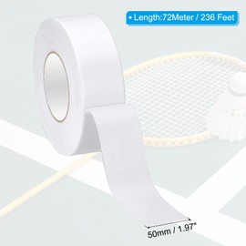 PATIKIL Pickleball Court Tape 2" x 236' Tennis Volleyball Badminton Court Marking Kit for Court Pickle Ball Court Marking Kit White