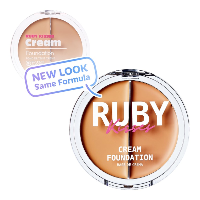 Ruby Kisses 3D Face Creator Cream Foundation & Concealer, 12