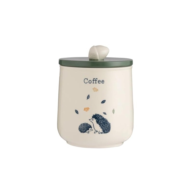 Price & Kensington Ceramic Coffee Jar Woodland Airtight Lid Acorn
