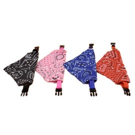 4 Pcs Dog Bandanas Scarf Collar Triangle Towels Adjustable Washable Neckerchief for Small Medium Breed Dogs