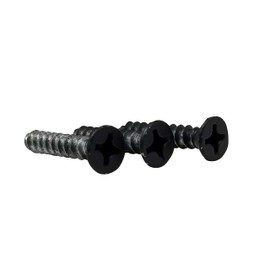 Hinge Outlet Black Commercial Hinge Screws 12 X 1-1/4 Inches for Door Hinges - 24 Pack