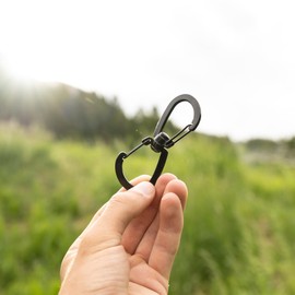 Sun Company HikeHitch 360 - Rotating Double Carabiner | Dual Clip with Smooth 360 Degree Swivel for Hiking, Camping, Backpacking, or Dog Walking