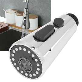 Cabezal de Rociador de Grifo G1/2 Cepillado, Boquilla de Rociador de Grifo Extraíble de Níquel 3 Modos de Acero Inoxidable ABS a Prueba de Herrumbre para Fregadero de Cocina