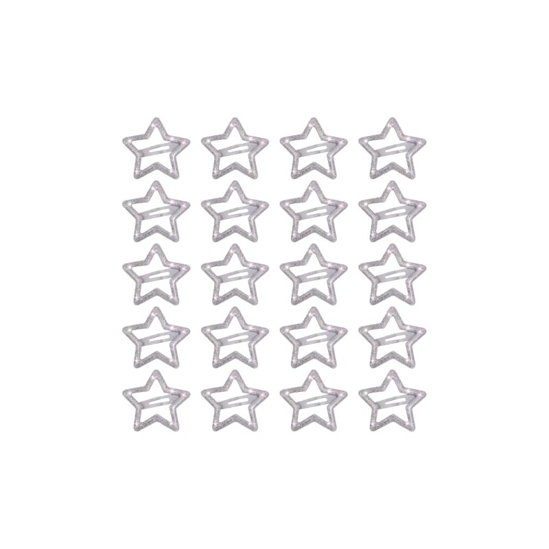 Clips de Cabello Estrella de Cinco Puntas 20 Piezas