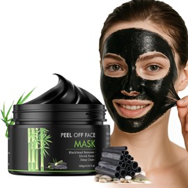 IREV Peel Off Face Mask, Blackhead Remover Mask for Men, Charcoal Peel Off Black Mask, Facial Mask Deep Pore Cleaner Nose Blackhead Remover Pore Release, Deep Cleansing for All Skin Types 4.23 OZ