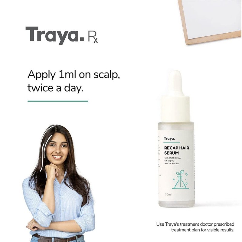 Traya Natural Hair Growth Serum With 3% Redensyl, 5% Capixyl,