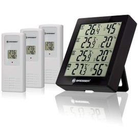 Bresser Temeo Hygro Quadro Thermometer with 3 Outdoor Sensors