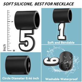 Willtok Pendants - 5 for Baseball Necklace and All Sports, Pick Your Numbers - 5 for Baseball Necklace, Compare with Baseball Necklaces