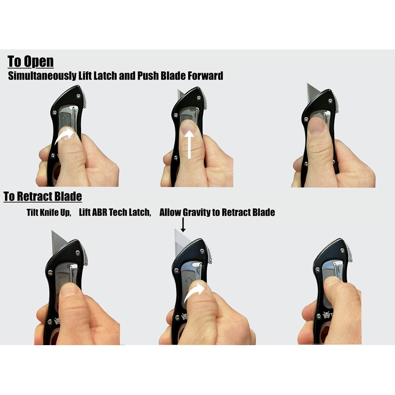 Tako X2- Retractable Utility Knife, Quick Change, Instant Extra Blade