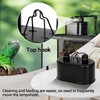 REPTI ZOO Dual Reptile Light Fixture for Reptile Dome UVB