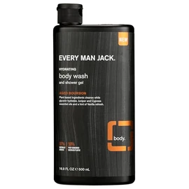 Every Man Jack, Body Wash and Shower Gel, Hydrating, Aged Bourbon, 16.9 Ounce
