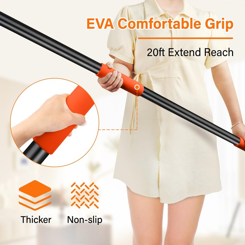 ACTREY Light Bulb Changer for High Ceilings with Extension Pole