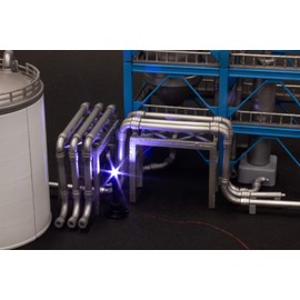 PM Officesade PP093 Industrial Area Series F Electric Decoration Parts, Total Height Approx. 0.9 inches (22 mm), Non-scale, Plastic Model