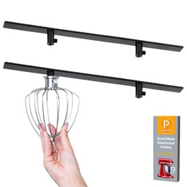 4 Pack Stand Mixer Accessories Holder Compatible with Kitchen Aid Mixer Accessories (Black)