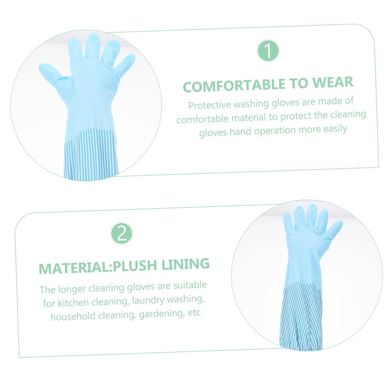 TOVINANNA 1 Pair Winter Dish Washing Gloves for Kitchen Cleaning