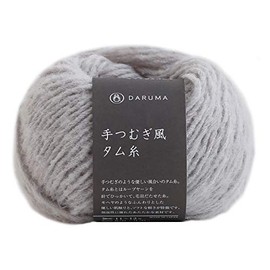 DARUMA 01-6220 Hand Tumbled Yarn, Extra Thick, Col.21, Gray, 1.1 oz (30 g), Approx. 22.8 ft (58 m)