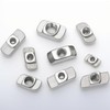 HXJDAM T-Slot Nuts, Pack of 120 Hammer Head Nuts, 8