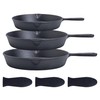 Bruntmor Pre-seasoned 6 Inch Black Cast Iron Nonstick Frying Pan