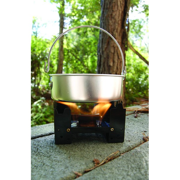 UST Folding Stove 1.0 with Lightweight, Durable Construction for Backpacking, Camping, Hunting, Emergency and Outdoor Survival