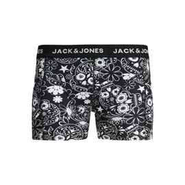 JACK & JONES 12204864 Men's Underpants, 5 Pairs of Boxer Shorts, White, Black, Blue, Grey Trunks